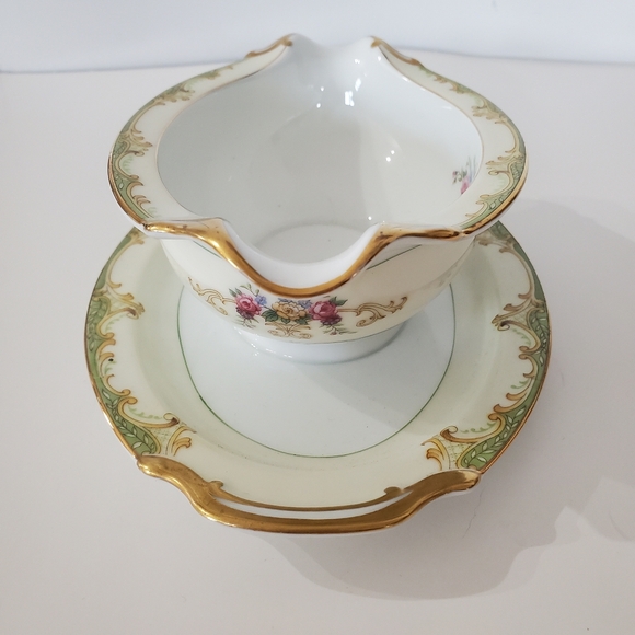 Vtg Noritake WINTON Gravy Boat w/Attached Underplate Made In Japan No Chips EUC! - Picture 5 of 16